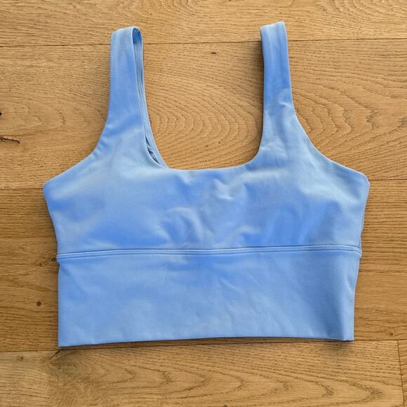 White Fox Active - Sports Bra Crop Top in Blue - Picture 1 of 3